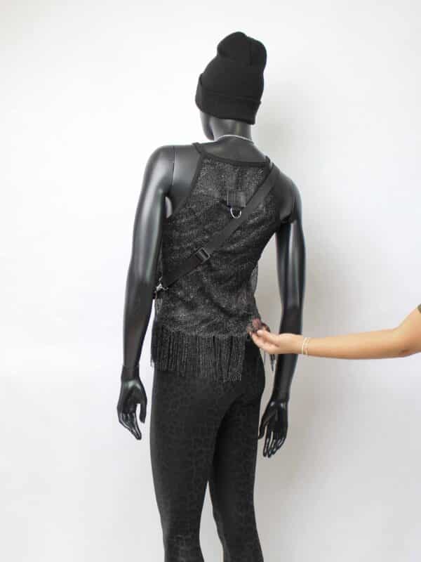 Handmade singlelayer TankTop: Tiger Fringes – Bild 4