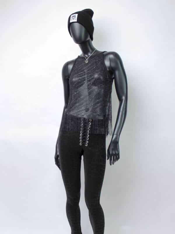 Handmade singlelayer TankTop: Tiger Fringes – Bild 2