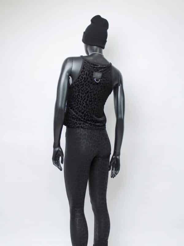 Handmade doublelayer TankTop: Black Velvet Flock – Bild 11