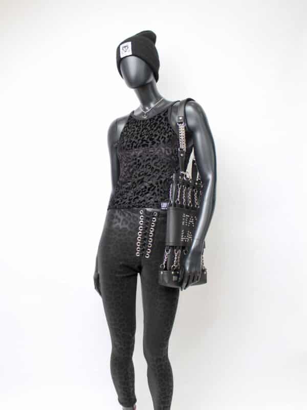 Handmade doublelayer TankTop: Black Velvet Flock – Bild 9