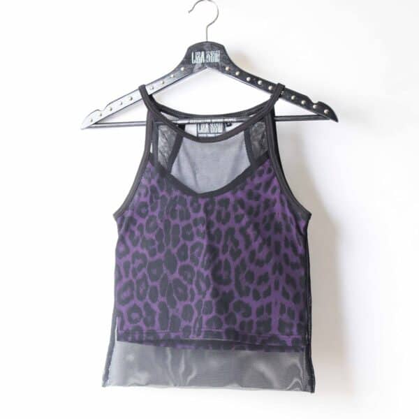 Handmade doublelayer TankTop: Violet Wild Mesh – Bild 6