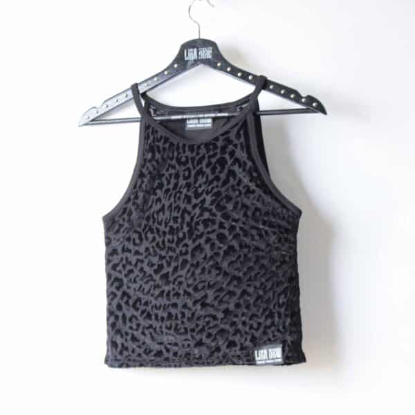 Handmade doublelayer TankTop: Black Velvet Flock – Bild 6