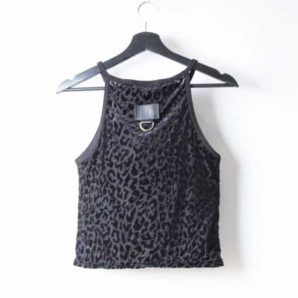 Handmade doublelayer TankTop: Black Velvet Flock – Bild 7