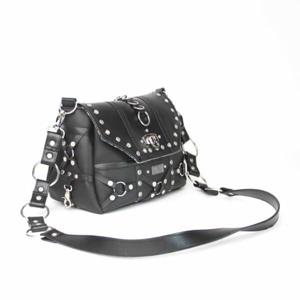 Handmade Purse: Black Studs – Bild 4
