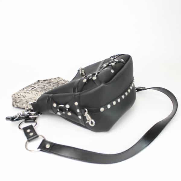 Handmade Purse: Black Studs – Bild 3