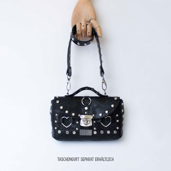 Studded Small Bag: Croc Hearts – Bild 2