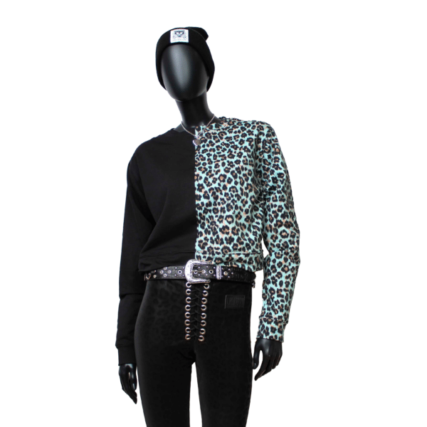 Handmade Sweater Blue Leo Split