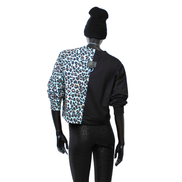 Handmade Sweater Blue Leo Split – Bild 4