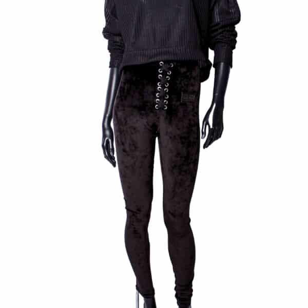 Handmade Leggings: Black Velvet – Bild 3