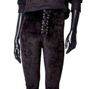 Handmade Leggings: Black Velvet
