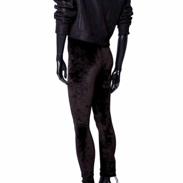 Handmade Leggings: Black Velvet – Bild 4