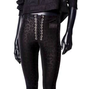 Handmade Leggings: Black Leo