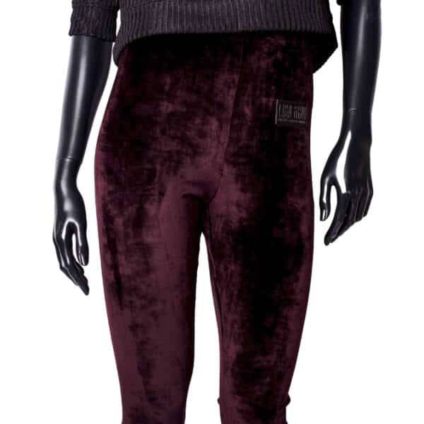 Handmade Leggings: Velvet Wine