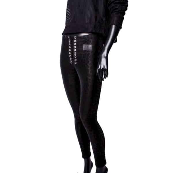 Handmade Leggings: Black Leo – Bild 3