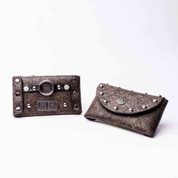 Studded Small Wallet - Earth