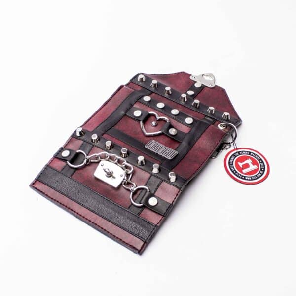 Portemonnaie: Burgundy Spikes – Bild 4