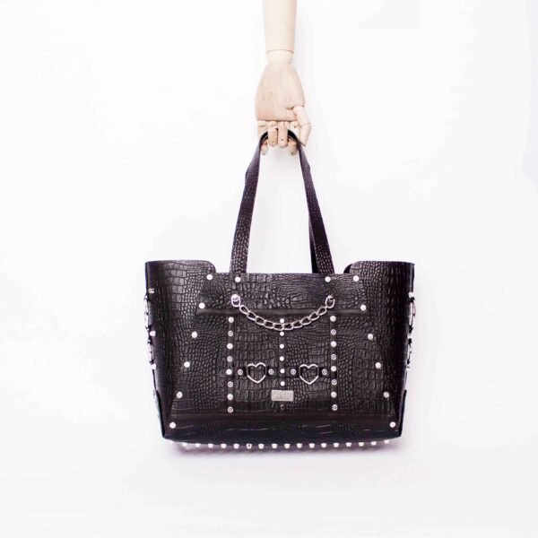 Studded Bag: Croc