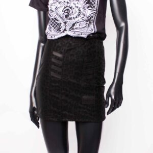 Stretch Skirt: Black Wild