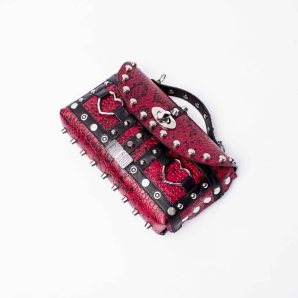 Studded Small Bag: Red Love – Bild 4