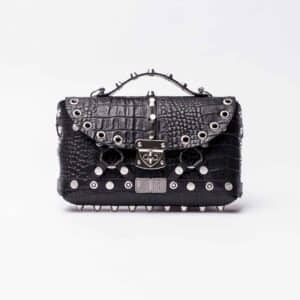 Studded Small Bag: Eyelets
