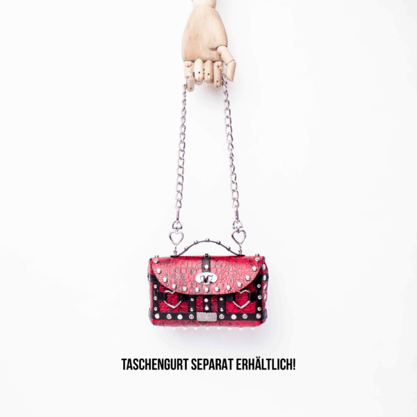 Studded Small Bag: Red Love – Bild 2