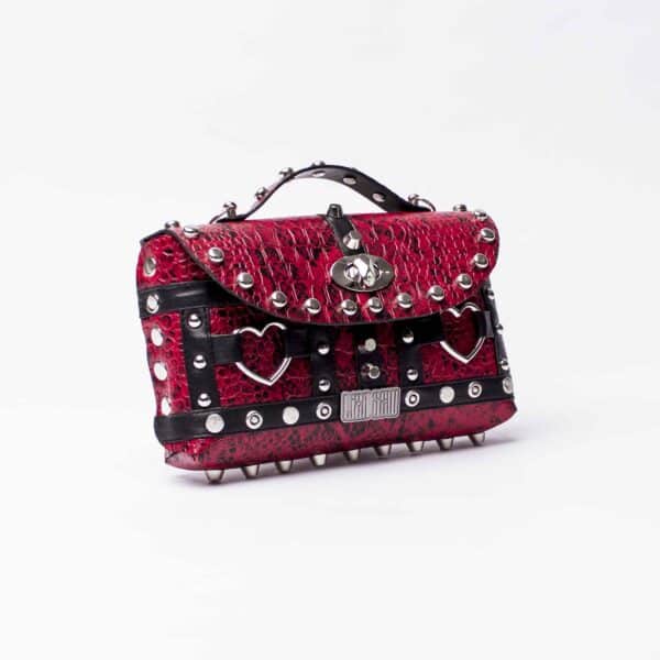 Studded Small Bag: Red Love – Bild 3