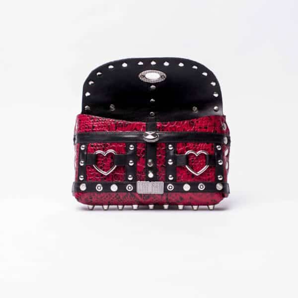 Studded Small Bag: Red Love – Bild 8