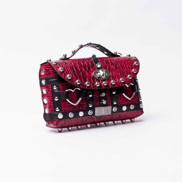 Studded Small Bag: Red Love – Bild 7