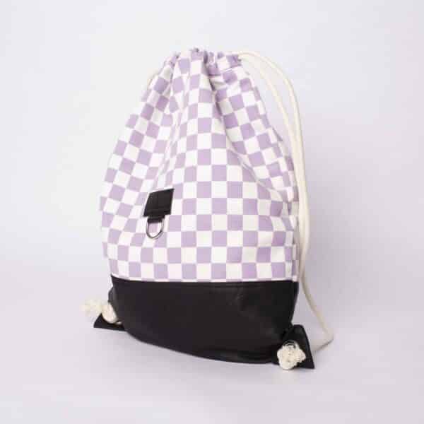 Gymbag: Lilac Check – Bild 3