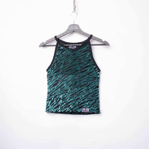 Handmade TankTop: Seetrough Velvet Tiger – Bild 2