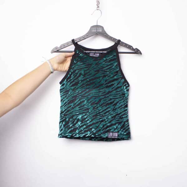 Handmade TankTop: Seetrough Velvet Tiger – Bild 3