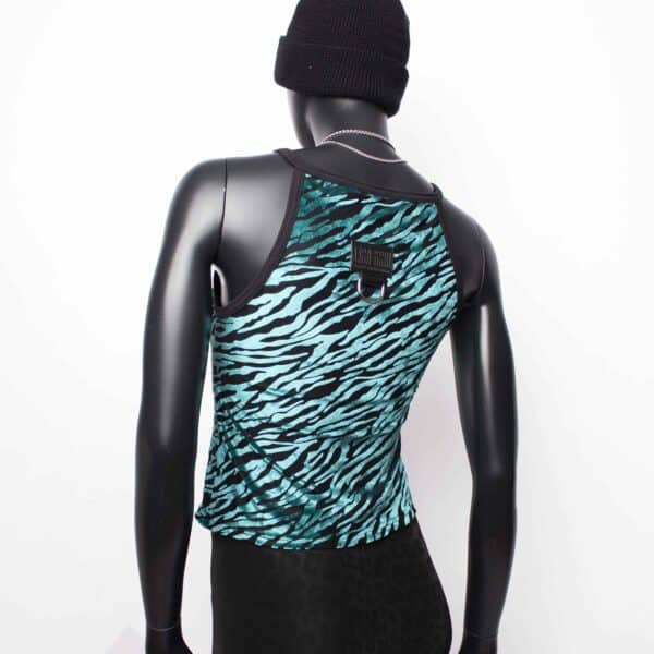 Handmade TankTop: Seetrough Velvet Tiger – Bild 5