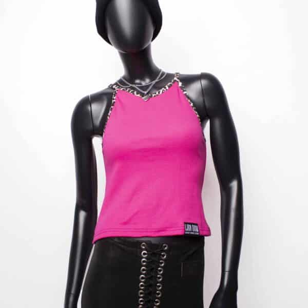 Handmade TankTop: Pink Rib – Bild 3