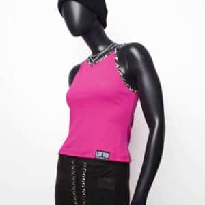 Handmade TankTop: Pink Rib