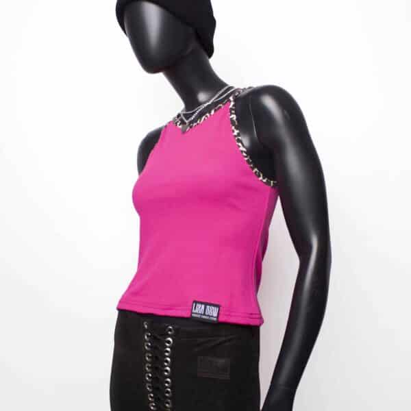 Handmade TankTop: Pink Rib