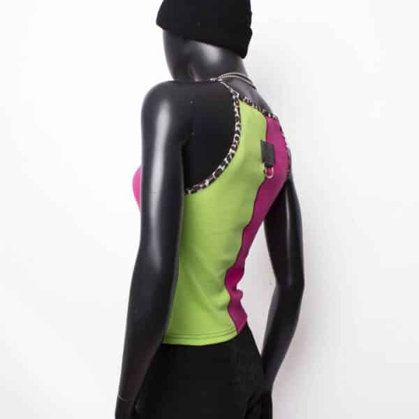 Handmade TankTop: Pink Poison Split – Bild 2