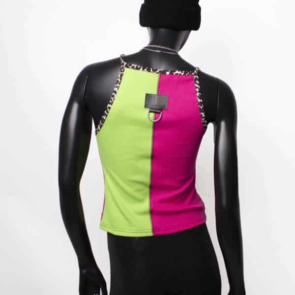 Handmade TankTop: Pink Poison Split – Bild 3