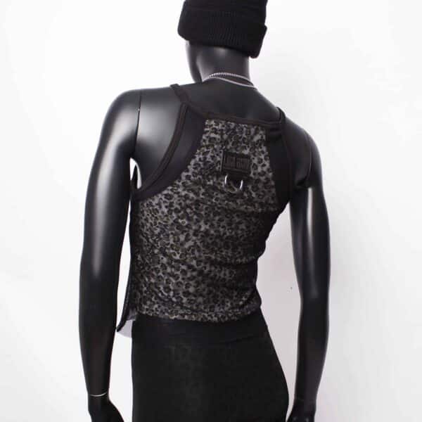 Handmade doublelayer TankTop: Wild Green Rib – Bild 3