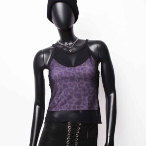 Handmade doublelayer TankTop: Wild Lilac Rib