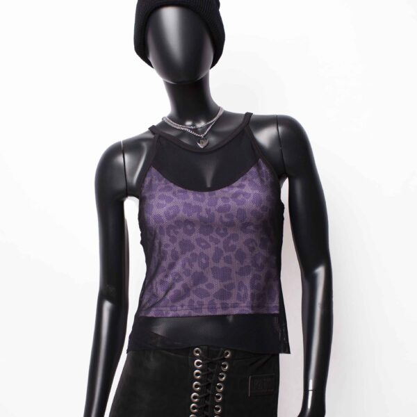 Handmade doublelayer TankTop: Wild Lilac Rib