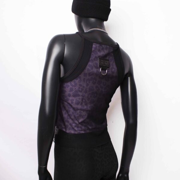 Handmade doublelayer TankTop: Wild Lilac Rib – Bild 2