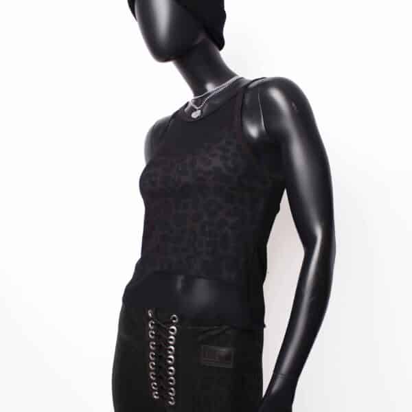 Handmade doublelayer TankTop: Wild Olive Rib – Bild 3