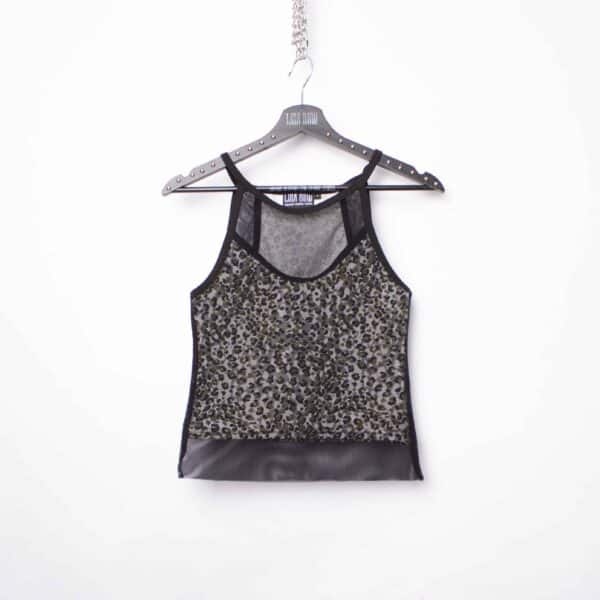 Handmade doublelayer TankTop: Wild Green Rib – Bild 4