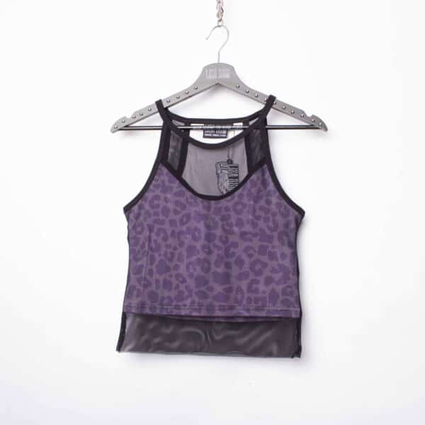 Handmade doublelayer TankTop: Wild Lilac Rib – Bild 4