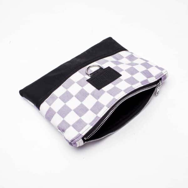 Kosmetiktasche/ Mäppchen: Lilac Check – Bild 2