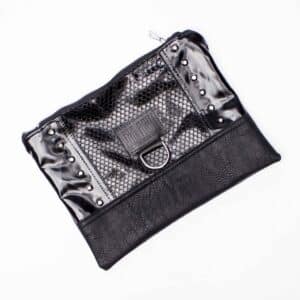 Kosmetiktasche/ Mäppchen: Coated Black Studs