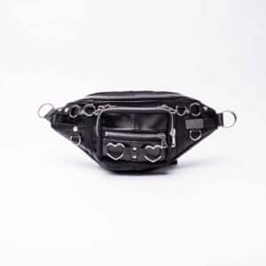 Clip Hipbag: Black Chained Split
