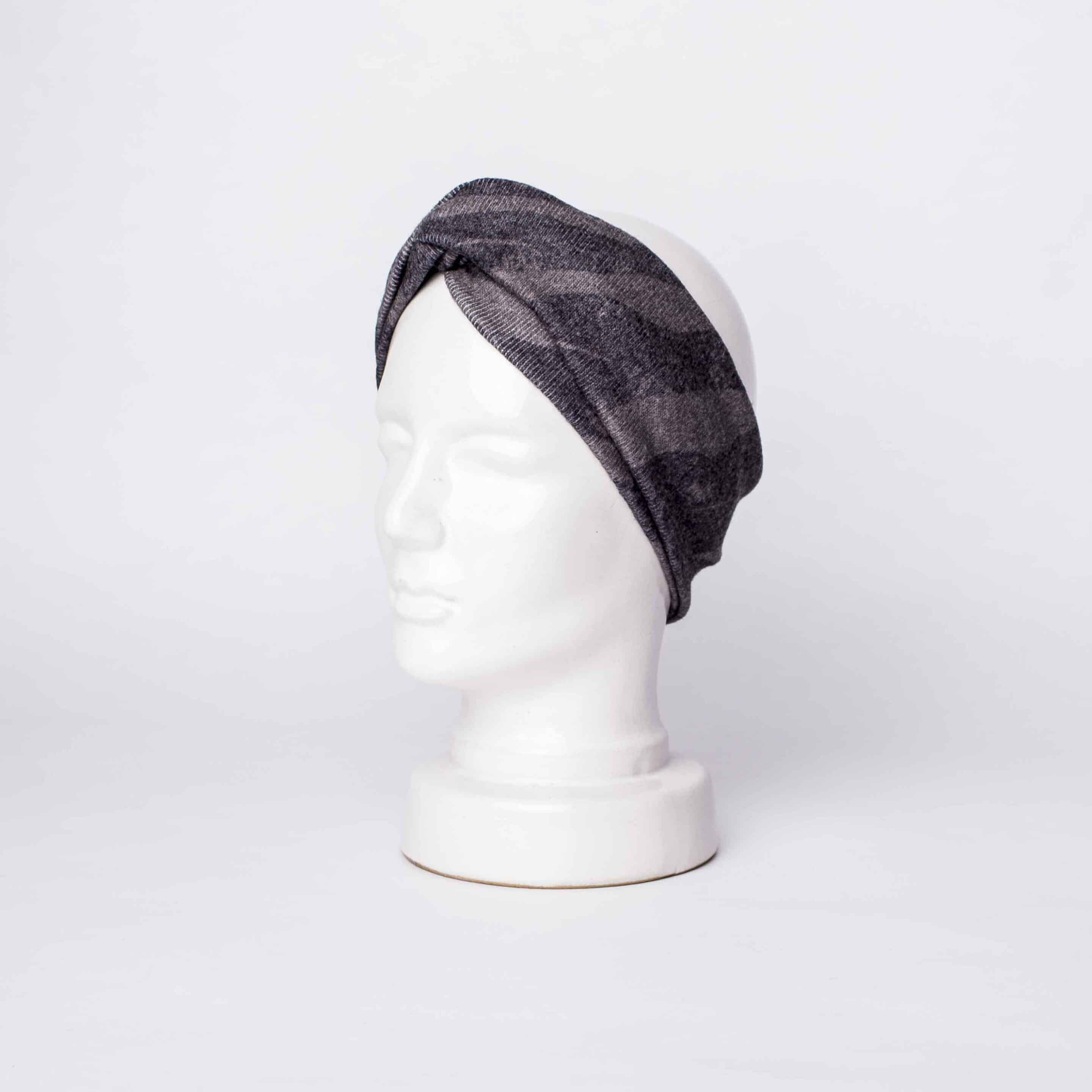 Headband Turban: Tiger Grey – Bild 2