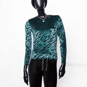 Handmade Longsleeve: Mesh Flock Tiger