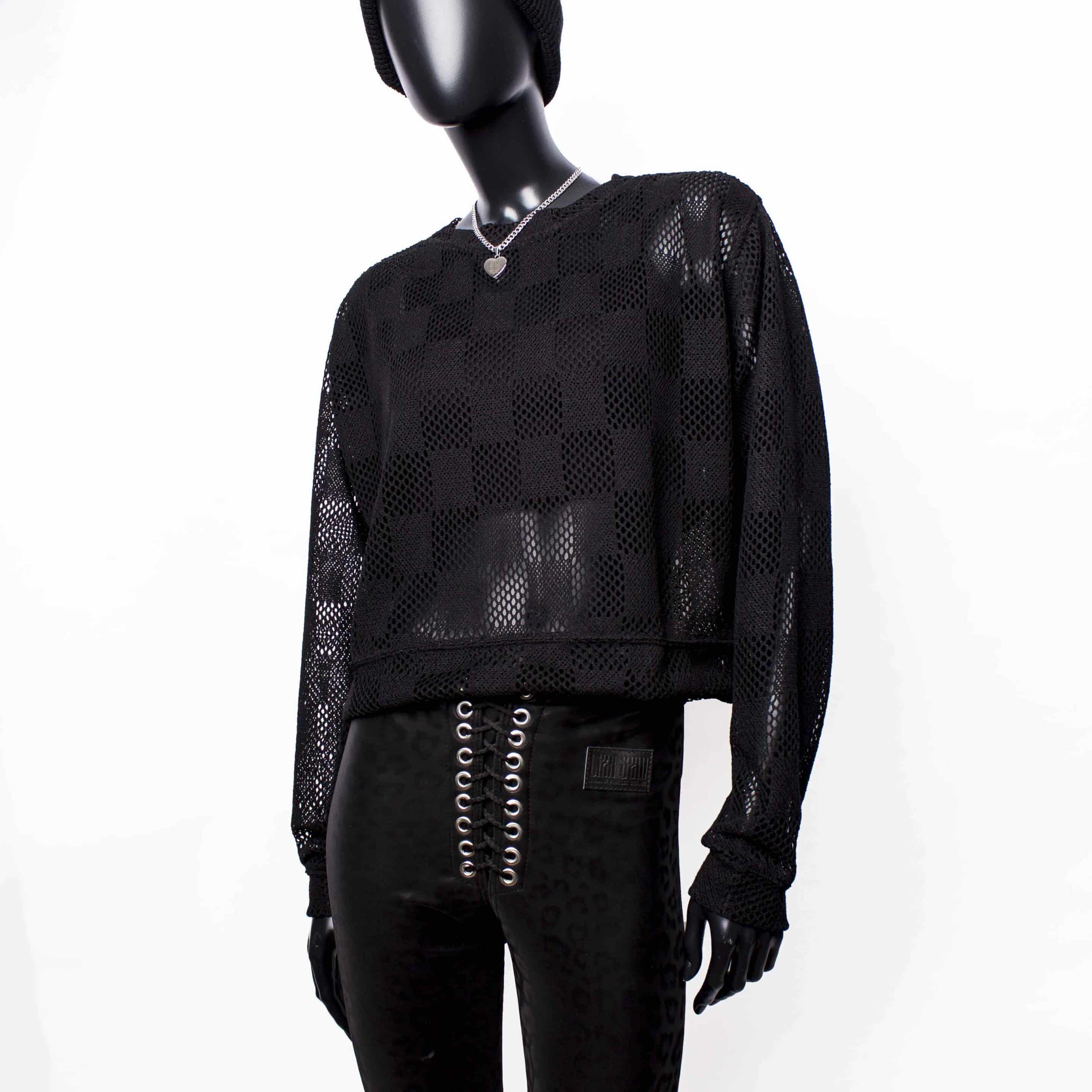 Handmade Sweater Translucent Check